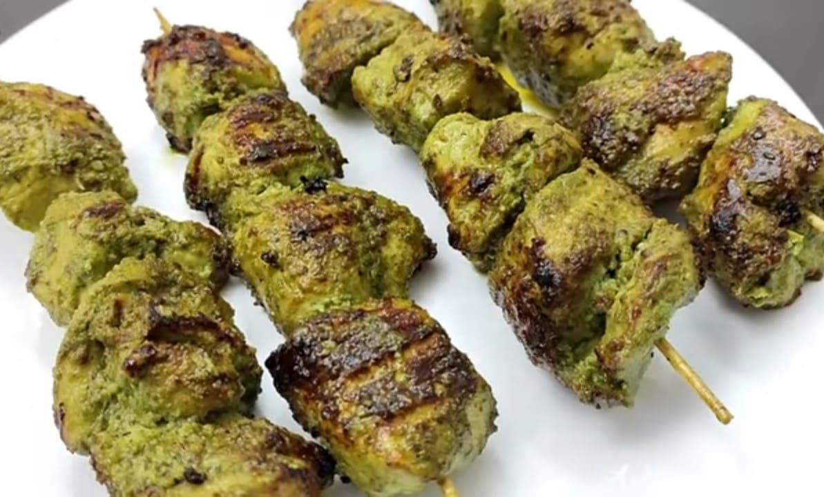 Hariyali chicken tikka recipe